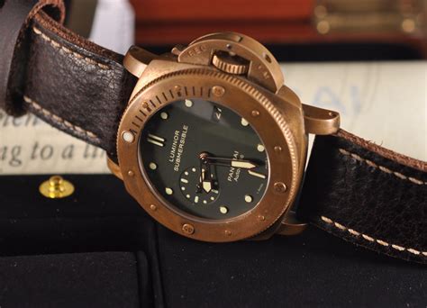 panerai pam 382 bronzo luminor submersible|Review: Panerai Luminor Submersible Bronze .